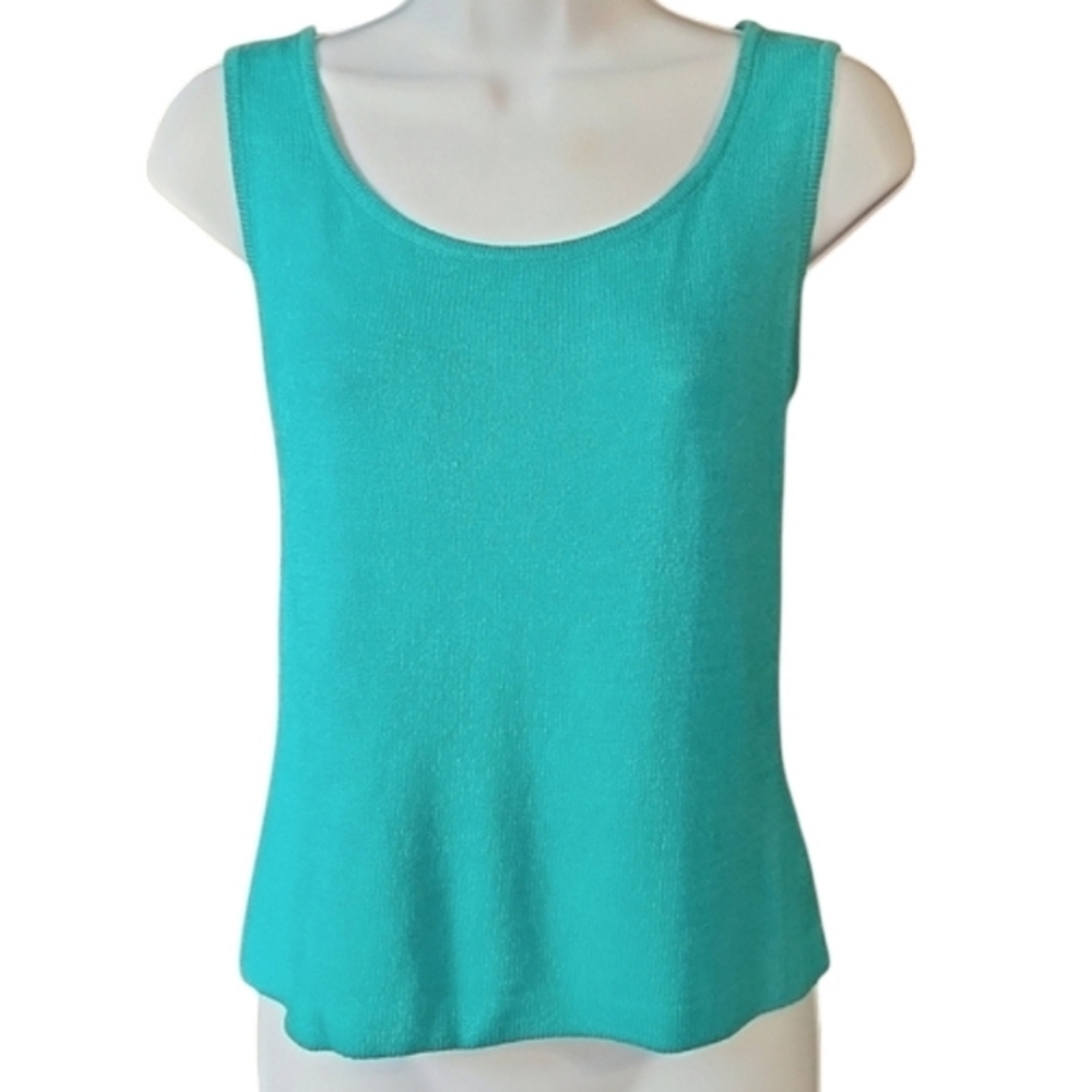 St John Santana Knit Sleeveles Tank Top